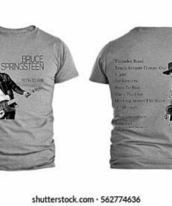 CAMISETA "BORN TO RUN" COLOR GRIS