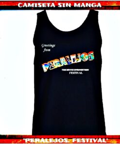 CAMISETA SIN MANGA, "PERALEJOS FESTIVAL, 2022" NEGRA