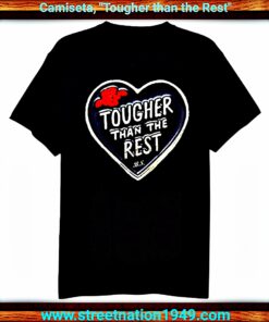 CAMISETA "TOUGHER THAN THE REST" COLOR NEGRA.