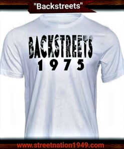 CAMISETA "BACKSTREETS" BLANCA.