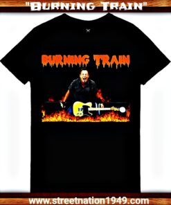 CAMISETA, "BURNING TRAIN".