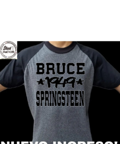 CAMISETA RANGLAN, "BRUCE, 1949, SPRINGSTEEN".