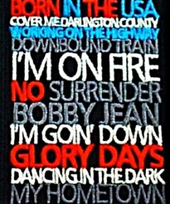 PARCHE BORDADO, "BORN IN THE USA, 40 ANNIVERSARY".